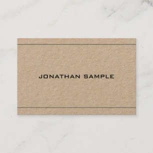 Carte De Visite Design élégant Simple Plain Luxe Professionnel