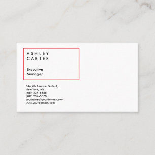 Carte De Visite Design épuré élégant professionnel moderne
