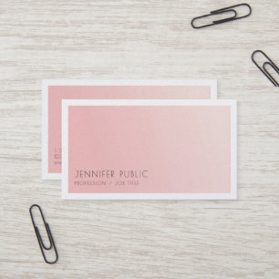 Carte De Visite Design épuré minimaliste tendance rose vif luxe