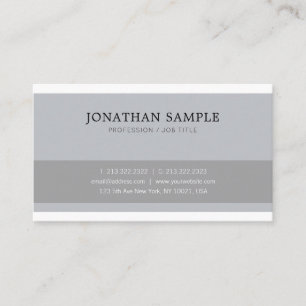 Carte De Visite Design épuré professionnel élégant Plain tendance