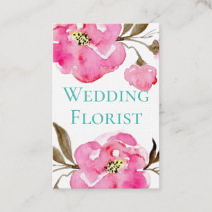 Carte de visite - Design floral rose