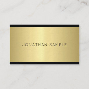 Carte De Visite Design Glam créatif Moderne Gold Luxe Plaine tenda
