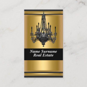 Carte de visite design Gold Elegant