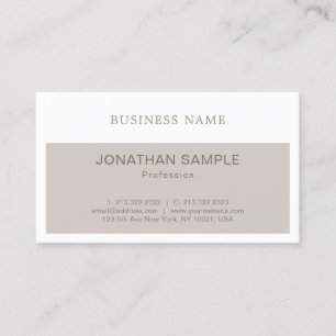 Carte De Visite Design graphique élégant Design moderne Plain Luxe