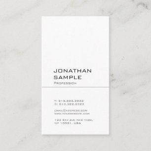 Carte De Visite Design graphique élégant Élégant professionnel sim