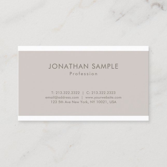 Carte De Visite Design graphique élégant et tendance Design modern (Devant)