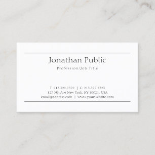 Carte De Visite Design graphique minimaliste élégant moderne tenda