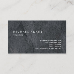 Carte De Visite Design Gris clair texture professionnelle moderne