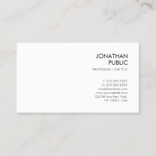 Carte De Visite Design intelligent créatif Design moderne Chic Bla