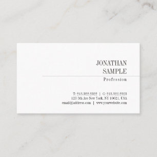 Carte De Visite Design minimaliste élégant look classique tendance
