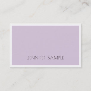 Carte De Visite Design minimaliste Elite Violet violet violet Luxe
