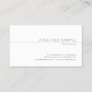 Carte De Visite Design minimaliste moderne créatif professionnel