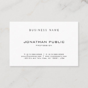 Carte De Visite Design minimaliste moderne élégant professionnel