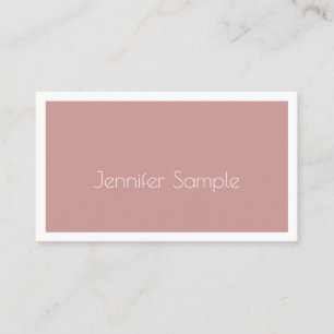 Carte De Visite Design Minimaliste Moderne Élégant Simple Clair Te