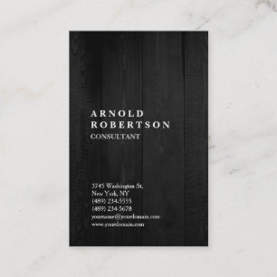 Carte De Visite Design minimaliste moderne en bois