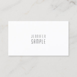 Carte De Visite Design minimaliste moderne et chic Simple et fin