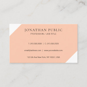 Carte De Visite Design minimaliste moderne Modèle élégant