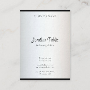 Carte De Visite Design minimaliste moderne Modèle simple Élégant