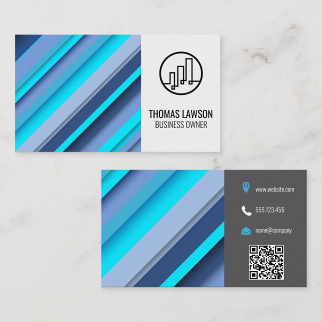 Carte De Visite Design moderne (Devant / Derrière)