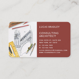 Carte De Visite Design Moderne Architecte Construction