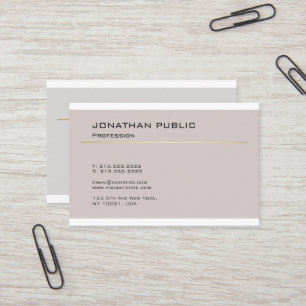 Carte De Visite Design moderne chic minimaliste Plain Professional