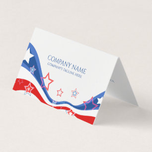 Carte De Visite Design moderne du drapeau américain