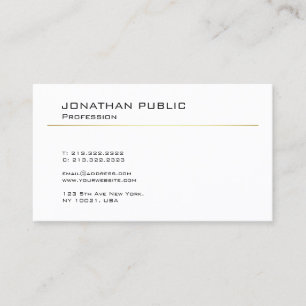 Carte De Visite Design Moderne Élégant Tendance Minimaliste Simple