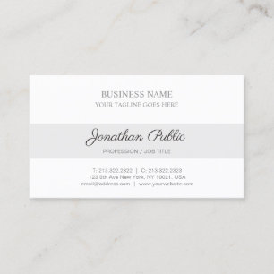 Carte De Visite Design moderne Entreprise Design élégant sobre