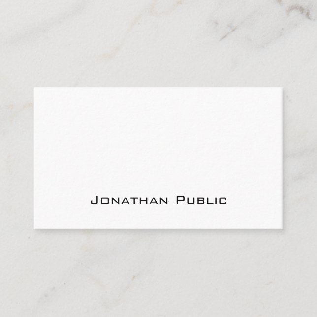 Carte De Visite Design moderne et créatif élégant sobre tendance (Devant)