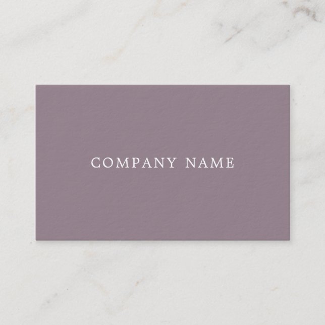 Carte De Visite Design moderne et créatif Plaine tendance Luxe épa (Devant)