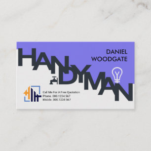 Carte De Visite Design moderne et élégant Signalisation d'homme