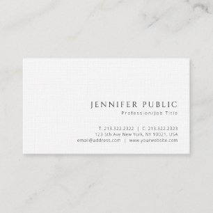 Carte De Visite Design moderne personnalisé Luxe Linge de maison d