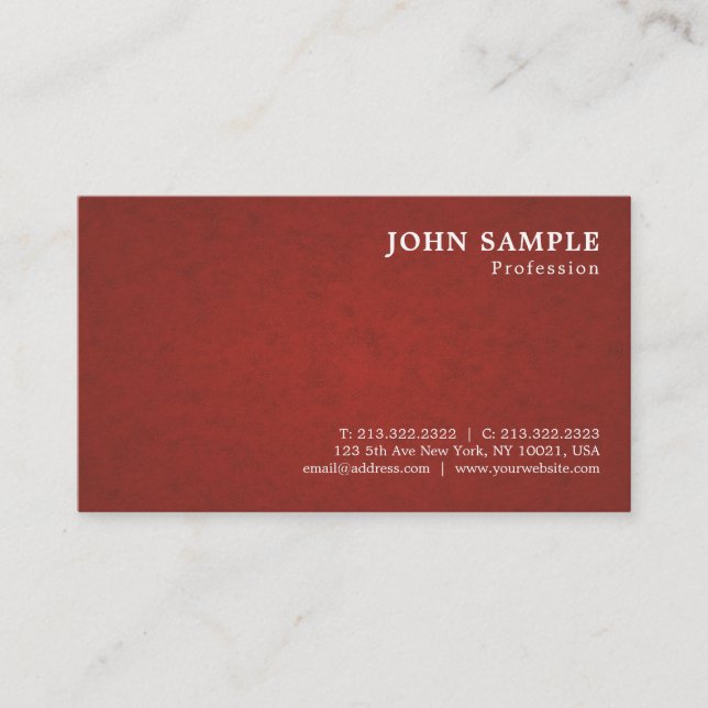 Carte De Visite Design moderne professionnel Graceful Classy DeLux (Devant)
