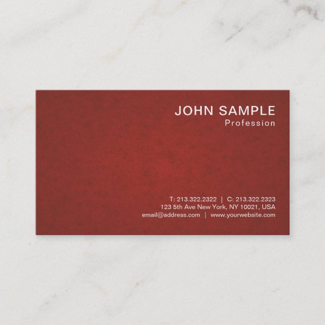 Carte De Visite Design moderne professionnel Graceful Classy Luxe (Devant)