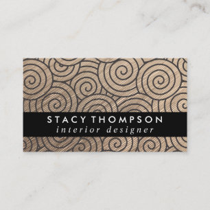 Carte De Visite Design Motif moderne Swirl