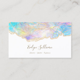 carte de visite design opal pastel