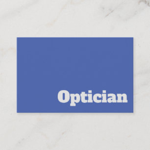 Carte De Visite Design Opticien & Optométriste gras et transparent