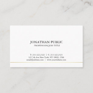 Carte De Visite Design professionnel chic moderne élégant sobre