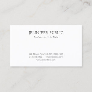 Carte De Visite Design professionnel créatif minimaliste Chic Plai