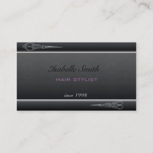 Carte De Visite Design professionnel élégant cheveux moderne styli