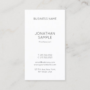Carte De Visite Design professionnel élégant Design moderne