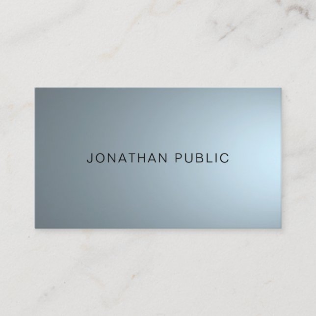 Carte De Visite Design professionnel élégant Design moderne tendan (Devant)