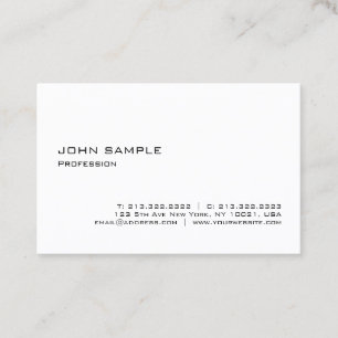 Carte De Visite Design professionnel minimaliste élégant Simple