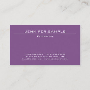 Carte De Visite Design professionnel minimaliste Plain moderne