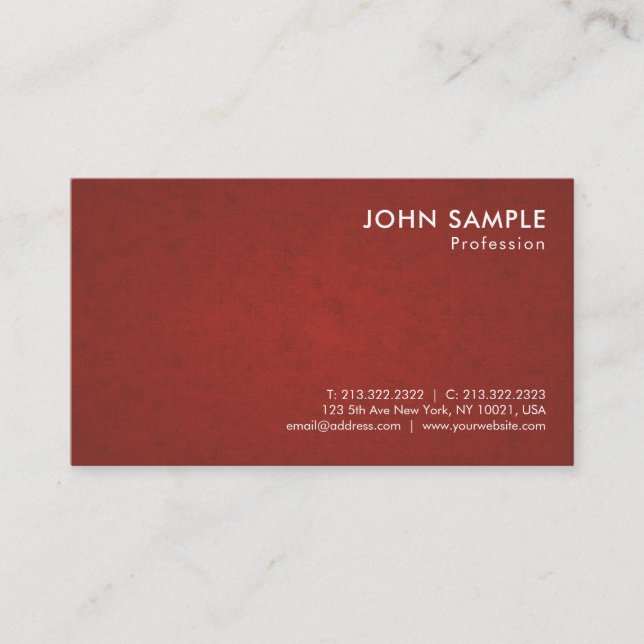Carte De Visite Design professionnel moderne Graceful Luxe (Devant)