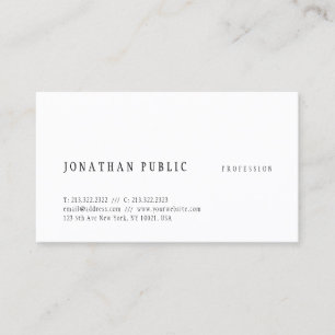 Carte De Visite Design simple et créatif Modèle moderne élégant