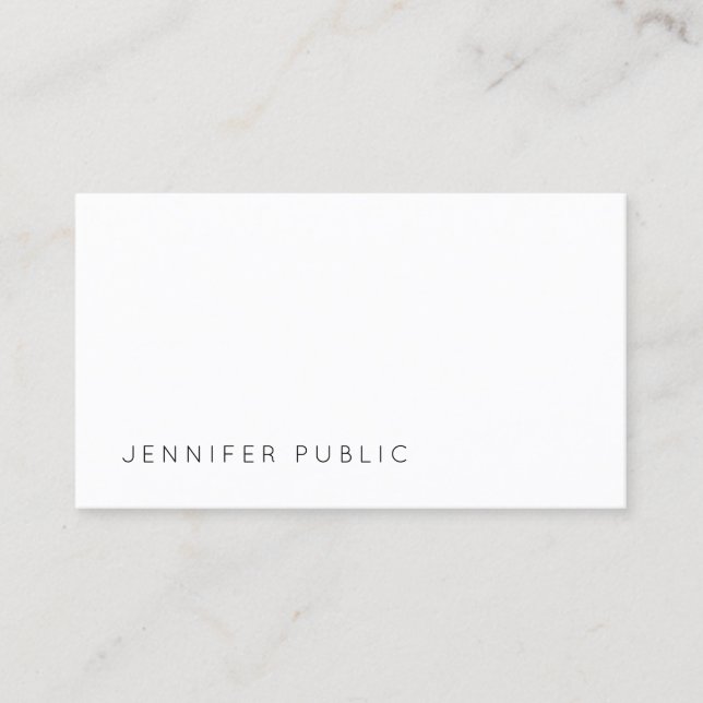 Carte De Visite Design simple et élégant Modèle professionnel mode (Devant)