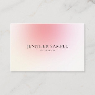 Carte De Visite Design sobre Design rose Harmonie de couleur luxe