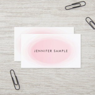 Carte De Visite Design sophistiqué Nettoyant rose pâle