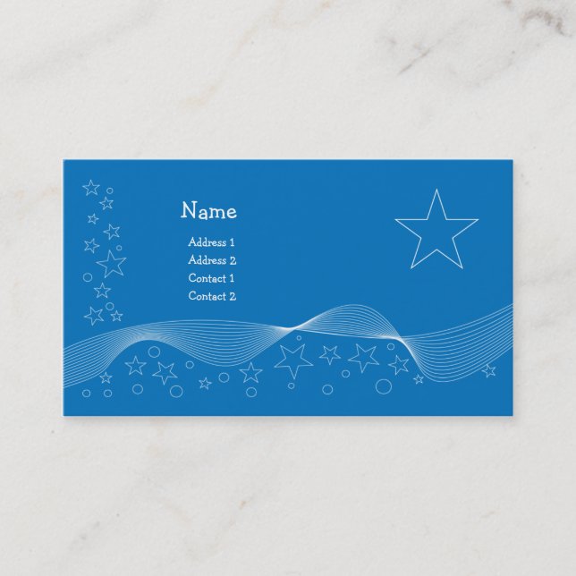 Carte De Visite Design Star (Devant)